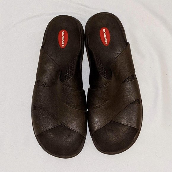 Okabashi Milan brown men's sandal Size XXL (US 12-13). Discontinued - Picture 1 of 4
